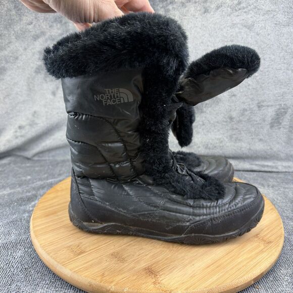 The North Face Shoes - The North Face Boots Womens Size 6 Black Faux Fur Lined Winter Snow APPY FG4